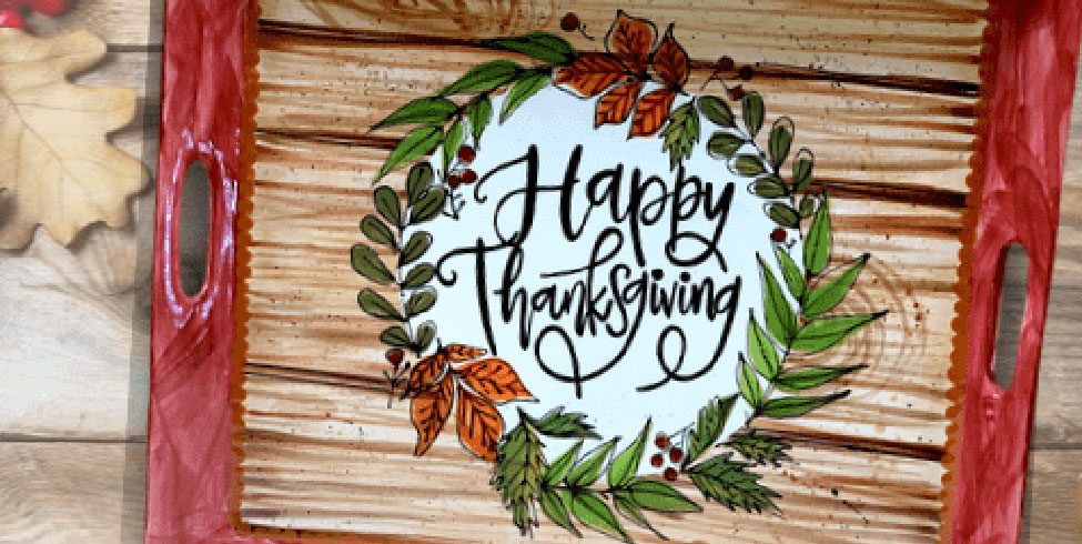 Beginning Technique – Thanksgiving Platter